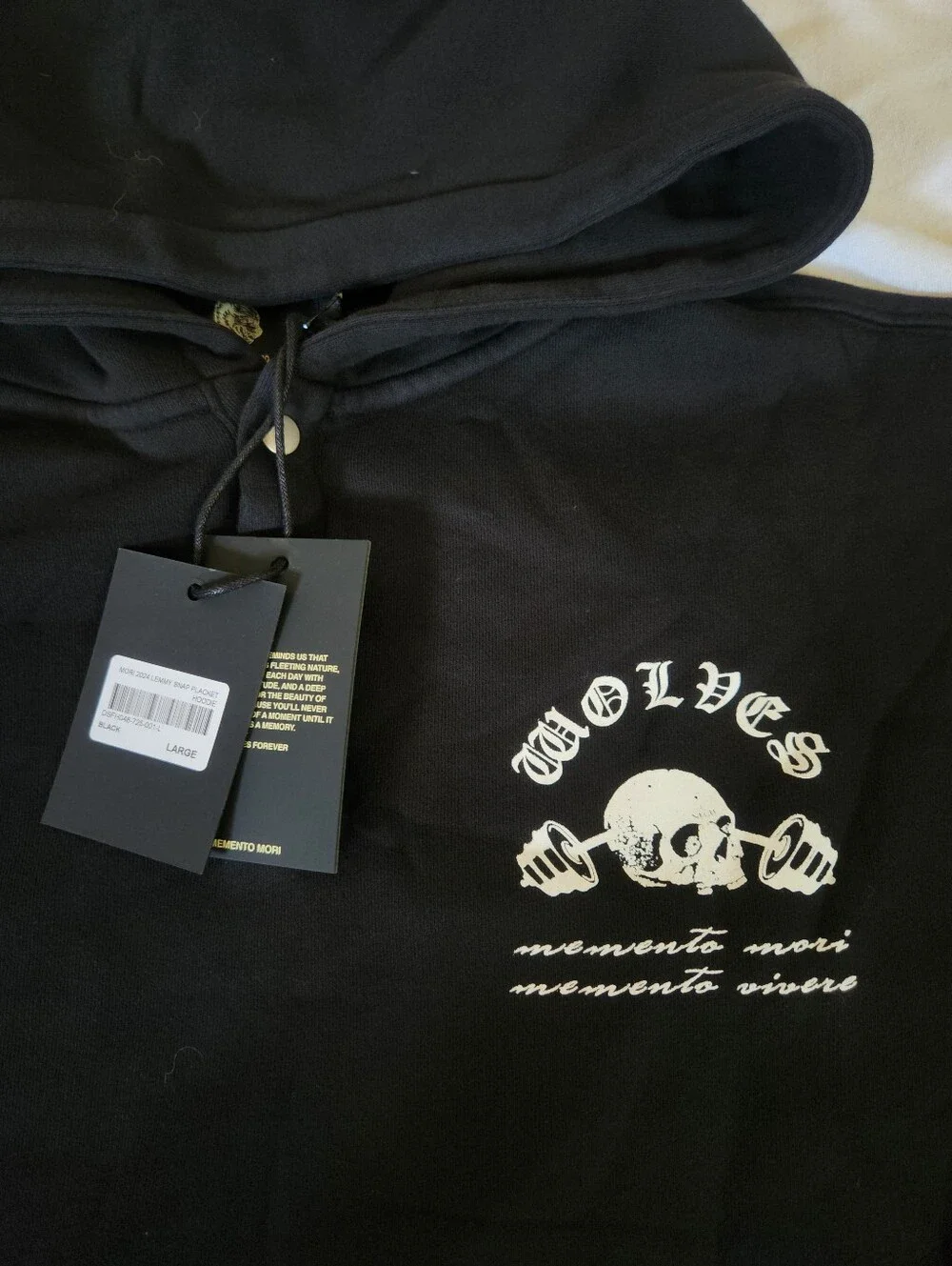 Darc Sport Mori 2024 Lemmy Snap Placket Hoodie L NWT 474/1000 Black